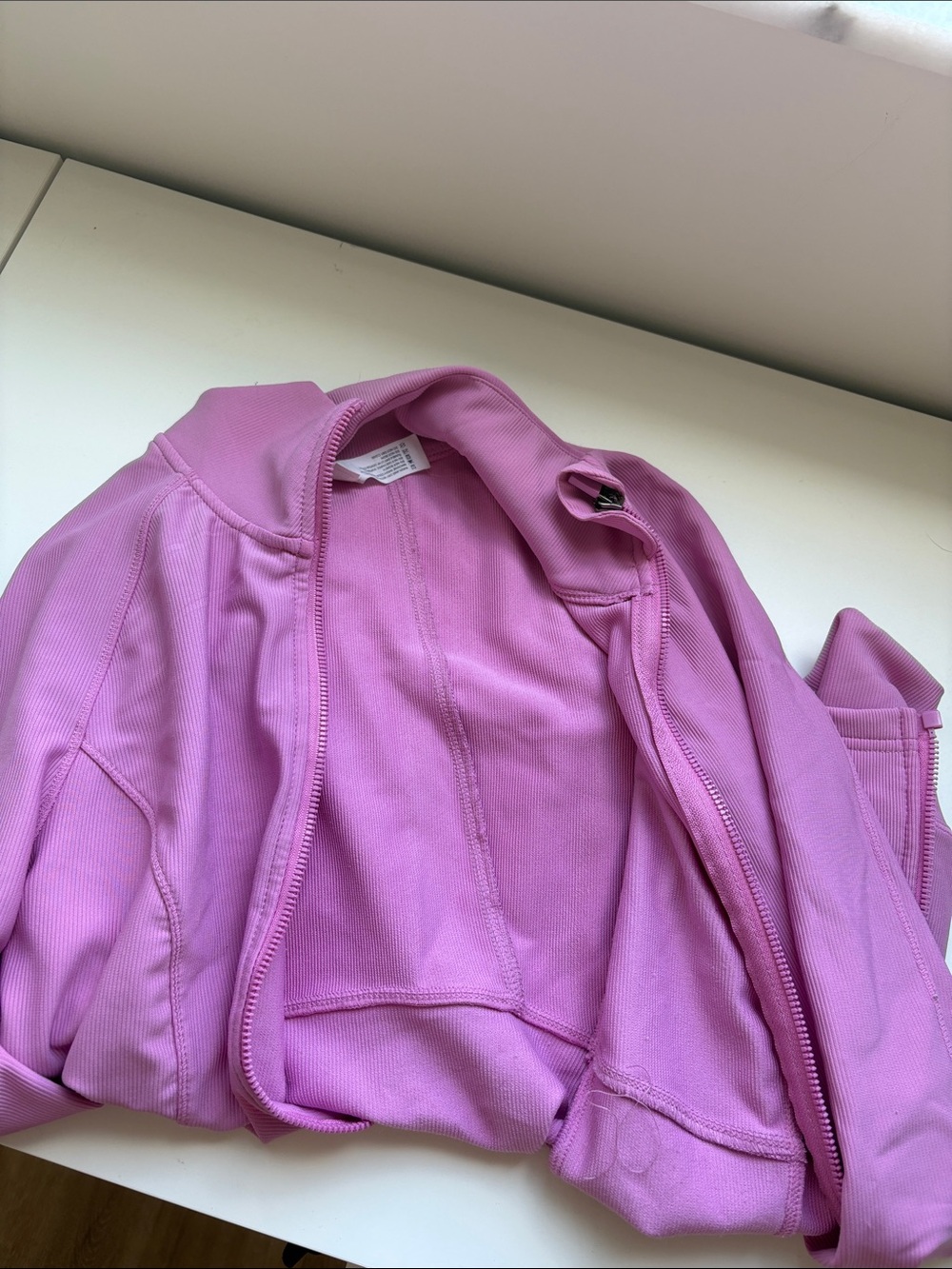 Pink Zip Workout Top - Picture 2 of 6